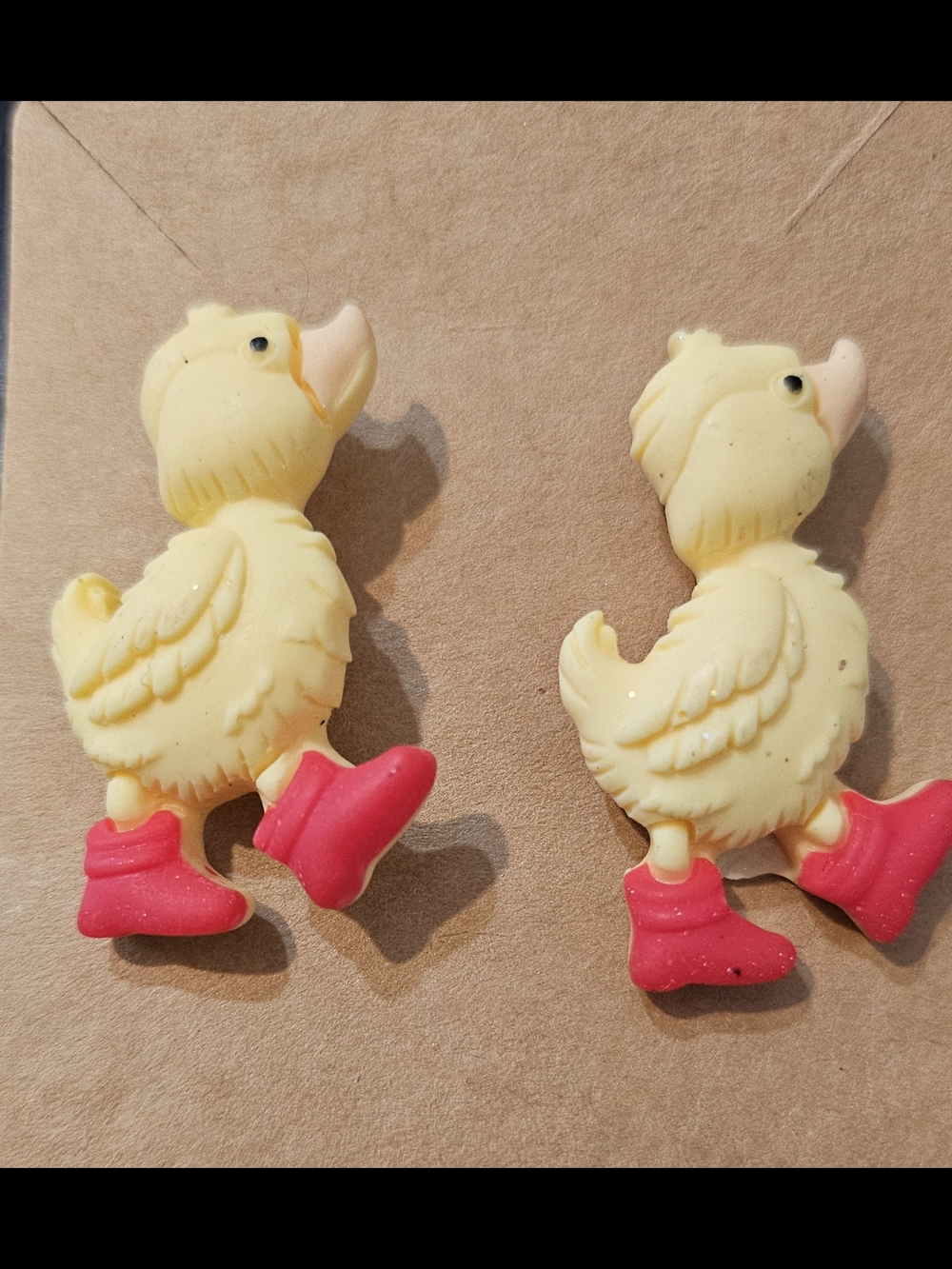 Yellow Duck Bird Toy with Red Boots - Unbranded